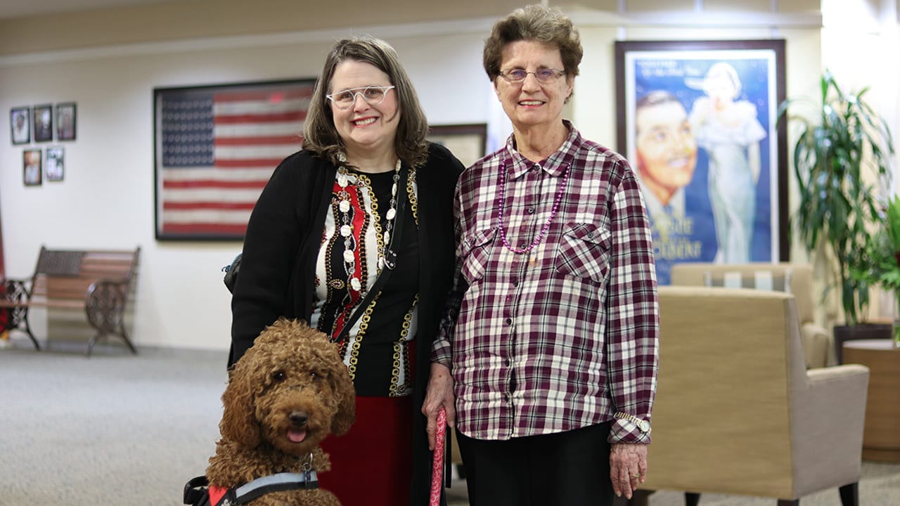 Kathe, Trish, and Tater Tot