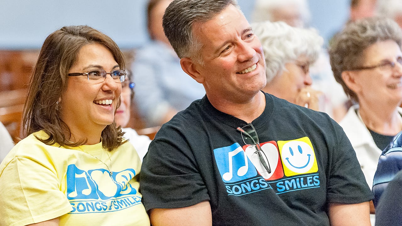 Jerri and Brian in audience